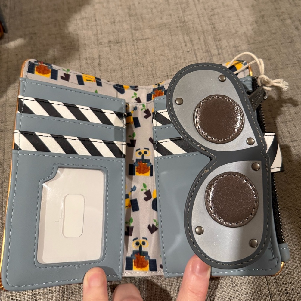Loungefly Disney Pixar Wall-E Metallic Mini Backpack and Wallet Exclusive - Picture 8 of 8